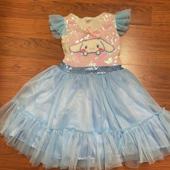 Sanrio‎ Cinnamoroll Girls Blue Sparkly Birthday Dress size M - Picture 2 of 12